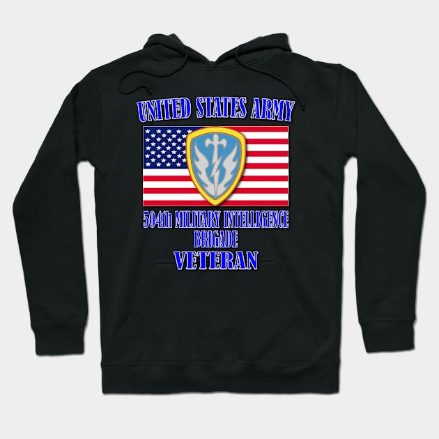 504th Military Intelligence Brigade- Veteran Hoodie by Relaxed Lifestyle Products